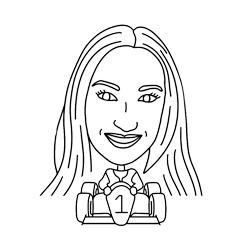 Sketch Robot creating a live AI caricature for a guest at a Dubai event, with fun mini-body themes and on-the-spot printing for branded souvenirs.